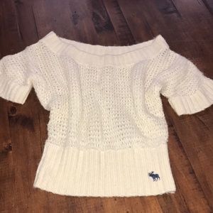 Abercrombie & Fitch Beige Woven Sweater Size M